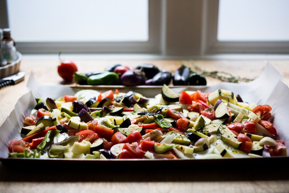 17 Easy Sheet Pan Dinners for Busy Nights (Ratatouille from Feasting At Home) 