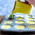 I am LOVING these easy, low-carb make ahead breakfast egg muffins on busy mornings! I just make a tray ahead of time, pop in the freezer, and we can eat them for a healthy breakfast throughout the week. This post has three different kind of fillings ideas, too!
