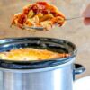 Super easy version of the Italian-American classic baked ziti, made in the crockpot or slow cooker! (You don't even boil the noodles first!)
