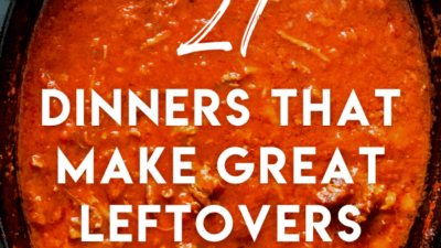 Make your recipes do double time with this excellent list of dinners that make great leftovers for lunch the next day. No soggy noodles here!