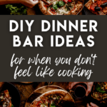 These dinner bar ideas will get your kids eating- and you off the dinner hook. Baked potato bar, taco bar, pasta bar, and more!
