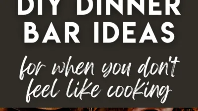 These dinner bar ideas will get your kids eating- and you off the dinner hook. Baked potato bar, taco bar, pasta bar, and more!