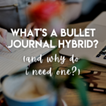 Not sure bullet journaling is for you? Try a bullet journal hybrid! Elements of bujo, applied to a traditional planner. Here are examples: