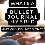 Not sure bullet journaling is for you? Try a bullet journal hybrid! Elements of bujo, applied to a traditional planner. Here are examples:
