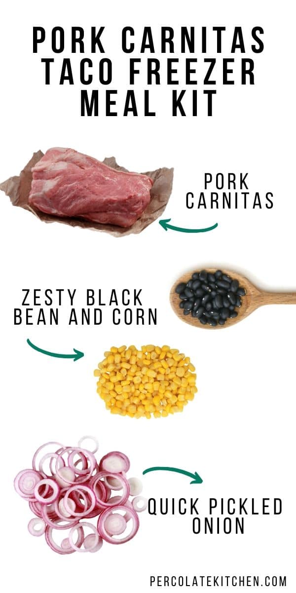 Instant Pot Pork Carnitas (Freezer Meal Kit)