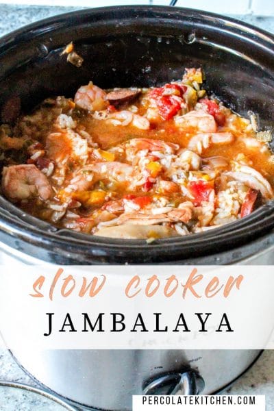 Slow Cooker Jambalaya, Crockpot Jambalaya