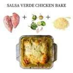 Bright green salsa verde over tender cooked chicken, topped with a shower of melty cheese. This easy weeknight chicken dinner is a winner.