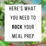 A few must-have meal prep items I rely on in my kitchen that are quick & easy! From baggy racks to glass containers, here are my faves.