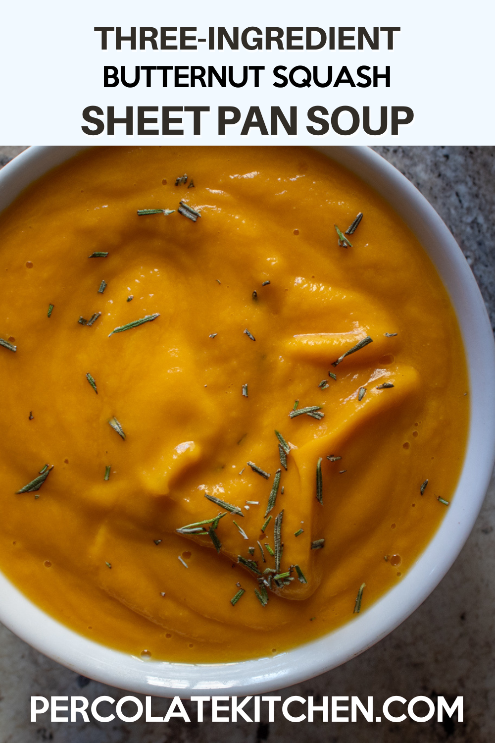 3 Ingredient Butternut Squash Sheet Pan Soup