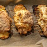 Tender chicken breasts pounded thin and rolled around a creamy mixture of ricotta, cream cheese, and lemon. Coated in crispy panko!