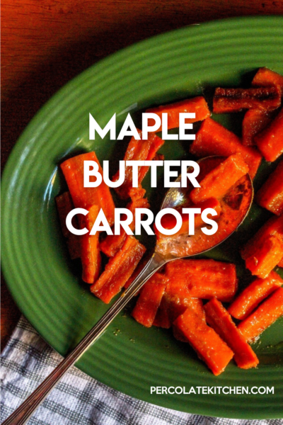Kids and adults alike will love the big, soft bites of this carrot side dish,  browned in butter then steamed with maple syrup. 