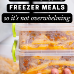 A batch prep of freezer meals doesn't have to mean spending an entire afternoon prepping 30 meals. Instead, do a handful, just like this: